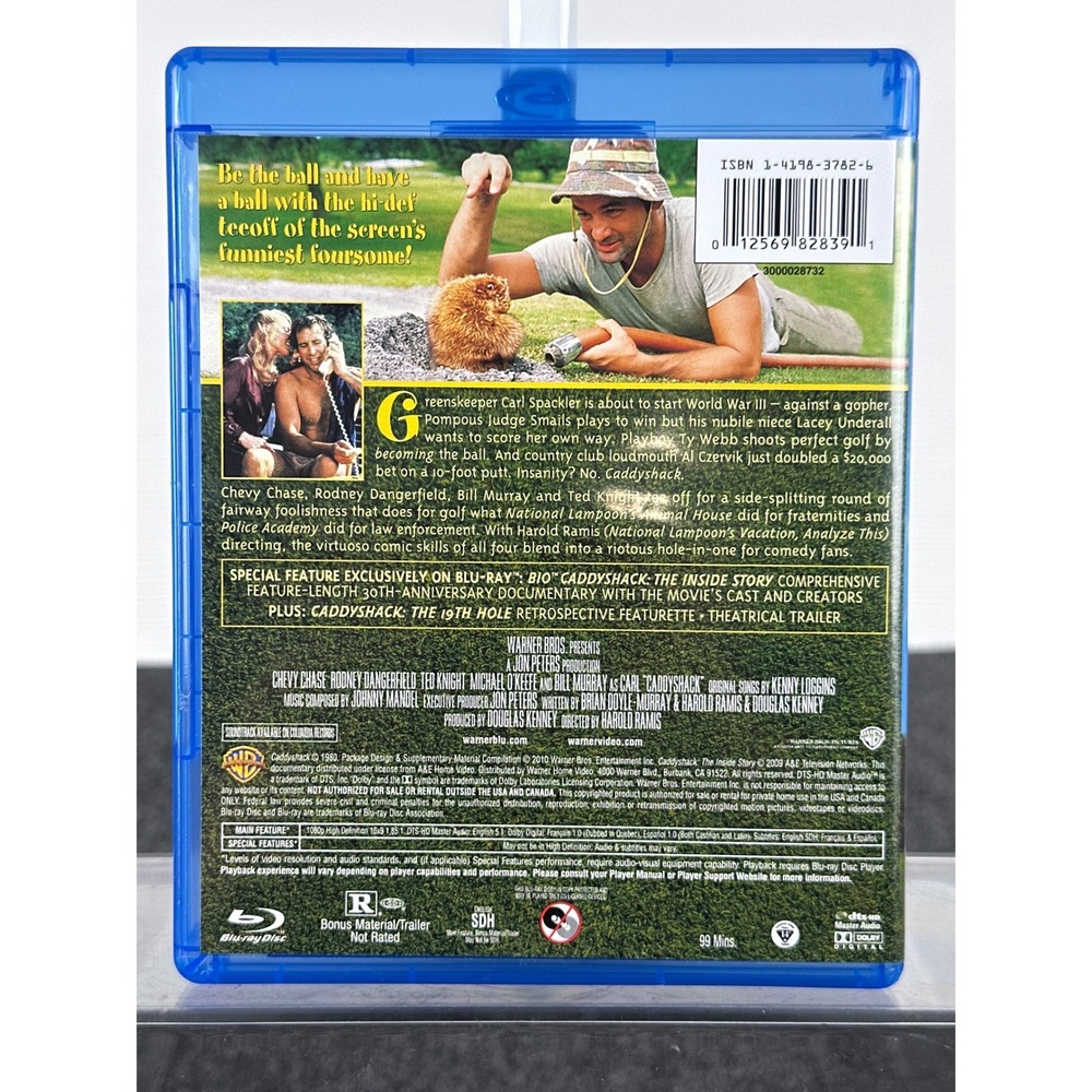 Caddyshack Blu-ray Movie Bill Murray Chevy Chase Rodney Dangerfield Comedy 1980 - Picture 2 of 4